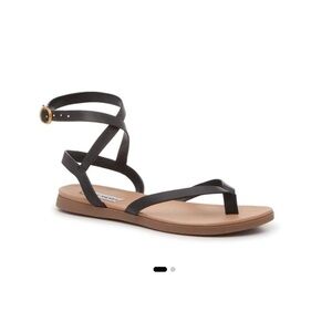 Steve Madden Black Ankle Strap Sandals